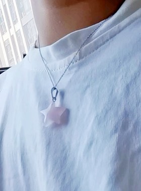 新造型五角星水晶项链可爱