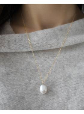 美18K包金 巴洛克复古珍珠项链宫廷风洋气满天星长毛衣链 包邮