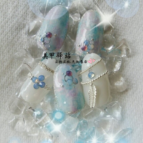 DIY美甲装饰  金银钢珠链条 珠条  2元40厘米 - 图2