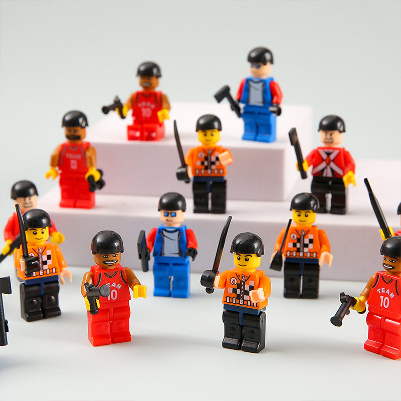 迷你积木小人仔小颗粒人偶益智积木人盲盒偶男孩儿童玩具节日礼物