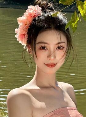 云南傣族头花发梳民族风舞蹈头饰