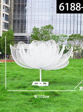 不锈钢大提琴钢琴白马拉花车雕塑售楼部婚纱摄影音符荷花道具摆件