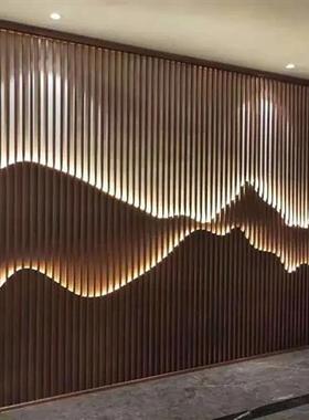 不锈钢假山雕塑定制镂空切片大型户外水景园林山形造景摆件