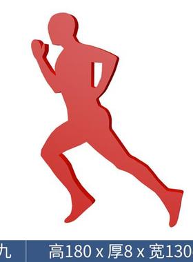 自行车跑步人物雕塑运动剪影不锈钢骑人景观金属摆件小区楼盘学校