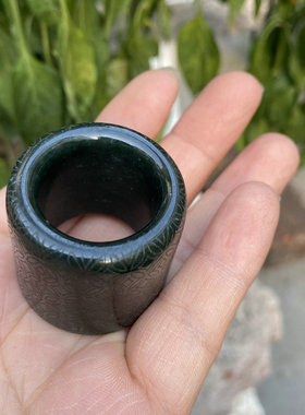 男女款和田玉指环扳指