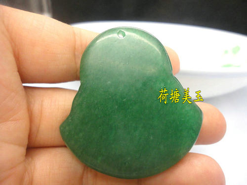进口印度天然A货东陵石玉大肚佛吊坠玉坠女款弥勒佛挂件特价包邮 - 图3