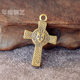 Brass cross keychain pendant religious belief pendant antique miscellaneous small copperware stall