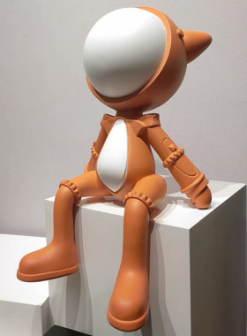 现代简约创意卡通树脂人物居家装饰品摆件客厅软装家居桌面工艺品