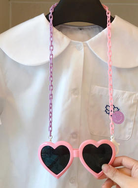 卡通挂绳少女风儿童防丢口罩链