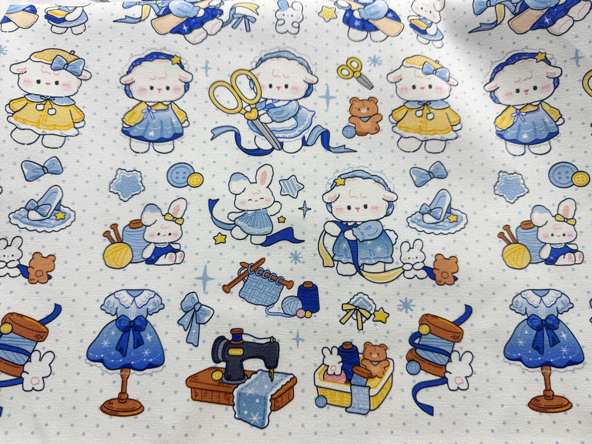 独家版权花色全棉8安帆布和府绸缝纫机小羊包包桌布背带裤外套,淘宝优惠券,粉丝福利购,淘宝优惠卷