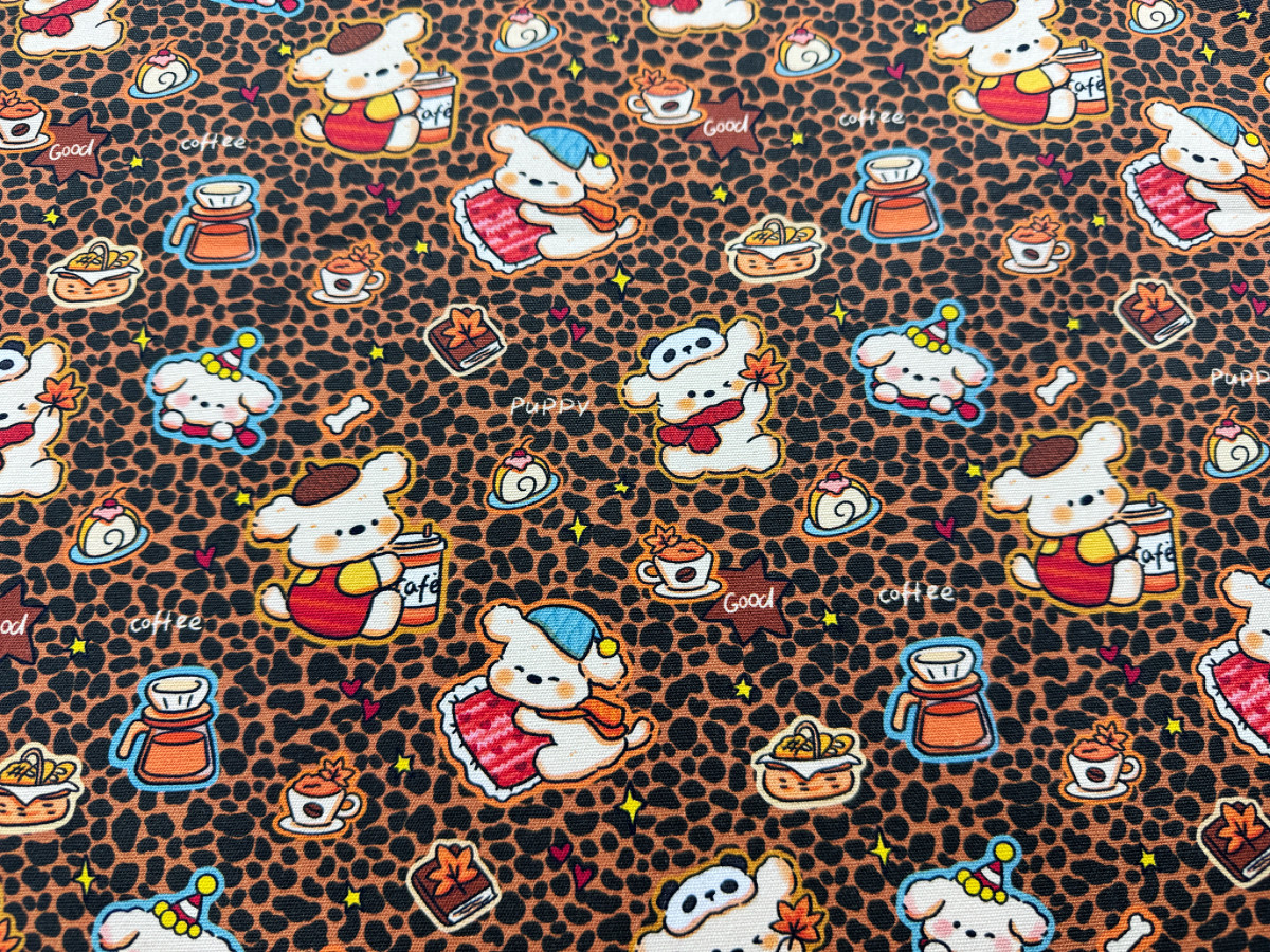 独家版权全棉8安帆布和府绸豹纹猫咪狗狗系列包包桌布背带裤外套,淘宝优惠券,粉丝福利购,淘宝优惠卷