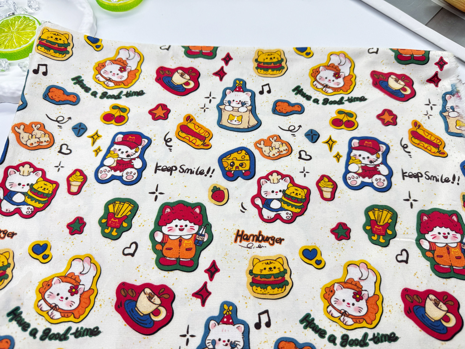 版权花色全棉8安帆布和府绸汉堡包猫咪肠圈外套桌布包包背带裤,淘宝优惠券,粉丝福利购,淘宝优惠卷