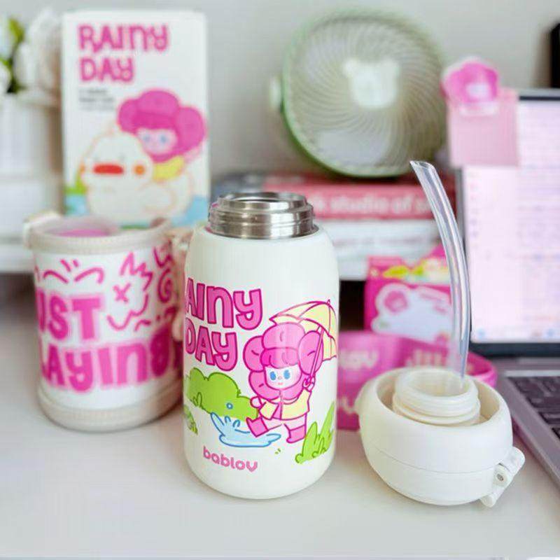 bablov保温杯儿童吸管水杯不锈钢可爱大学生便携大容量高颜值双饮,淘宝优惠券,粉丝福利购,淘宝优惠卷