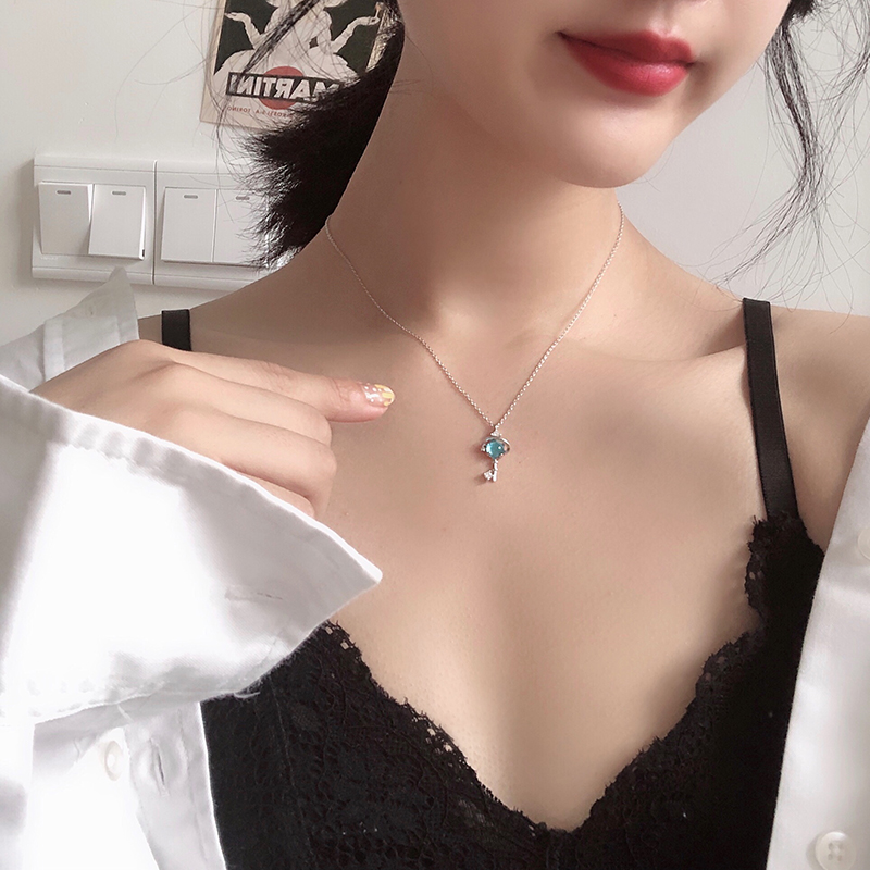 梦幻星球项链女纯银潮网红韩版简约个姓气质小众设计吊坠锁骨链 梦幻星球项链女纯银潮网红韩版简约个姓气质小众设计吊坠锁骨链