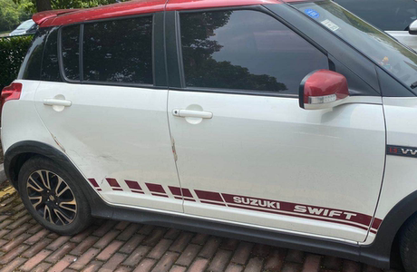 suitable for changan suzuki swift cool version dark green carbon gold gray body clock suzuki decal