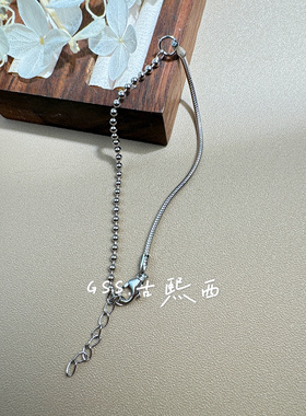 【GSS.古熙西】原单18K包金高保色手链轻适配温柔感百搭蛇骨头链