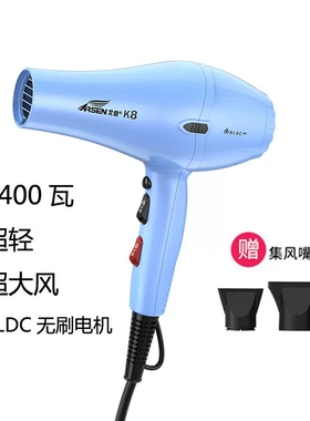 艾信沙龙大风力负离子吹风机