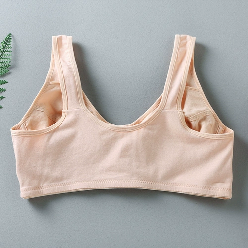 Летний тонкий бюстгалтер, хлопковая майка топ, поролоновый хлопковый бюстгальтер без косточек, нижнее белье для матери, большой размер