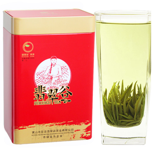 翡翠谷2026新茶叶明前黄山毛峰特级（银针银毫）绿茶浓香500g罐装 - 图0