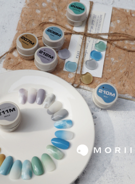 moriiee罐装彩胶日式美甲光疗