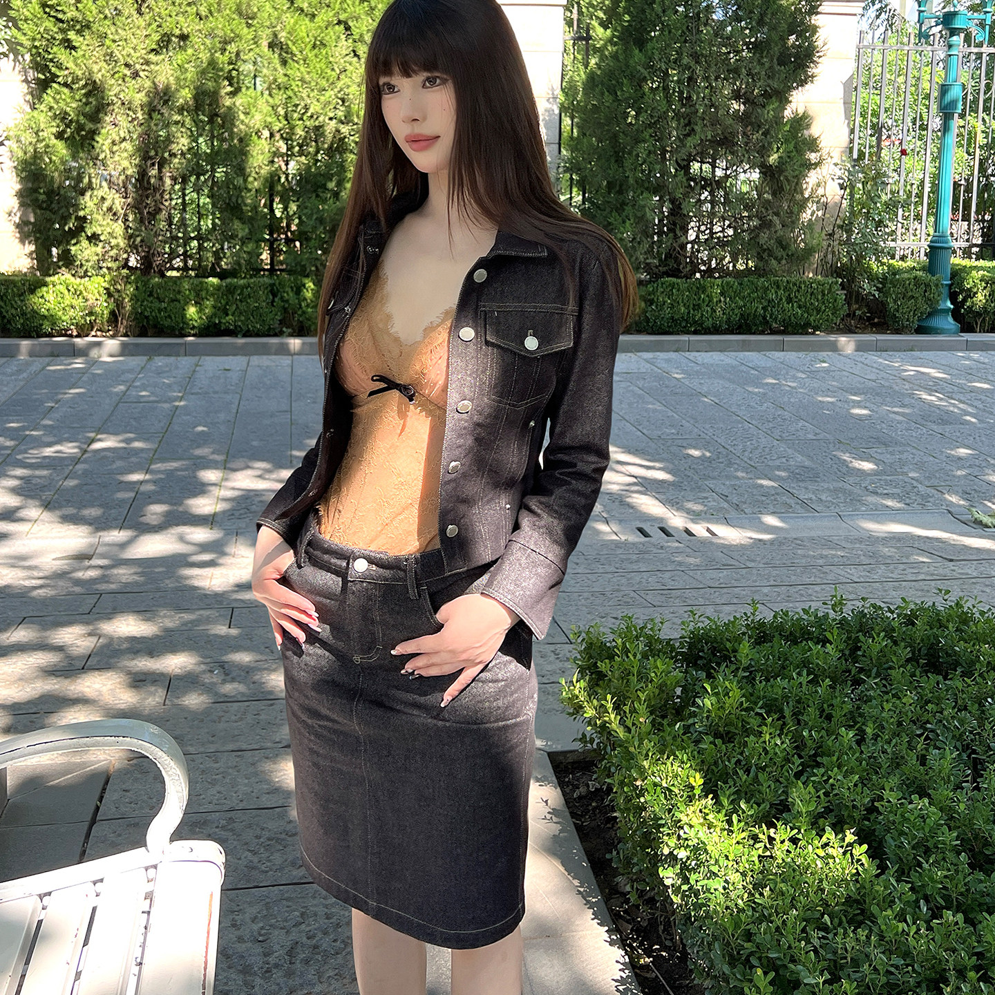 Lienni2025秋季新款辣妹百搭法式浪漫秋日内搭蕾丝吊带连体衣女,淘宝优惠券,粉丝福利购,淘宝优惠卷