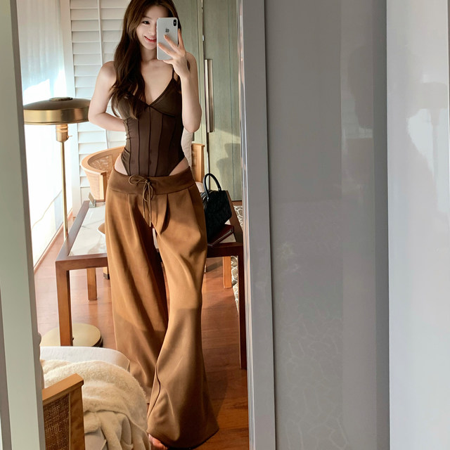 Corner Waist Bodysuit Sweatpants Set