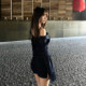 Houston Blue Herringbone Denim Two-Wear Dress
