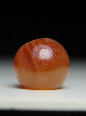 千年老缠丝朱砂佛眼玛瑙珠6.5mm