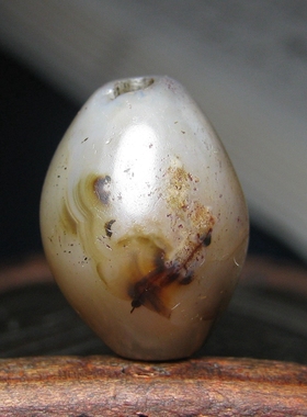 老玛瑙花玛瑙千年满风化古董珠饰