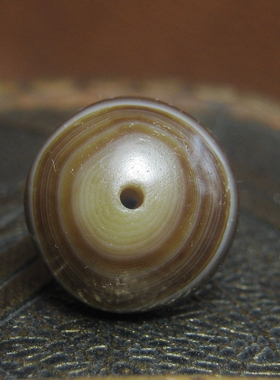 老唐色缠丝玛瑙药师珠16.5×13.5