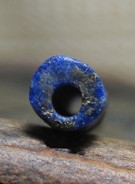 老青金石包金箔管子4.5×18.5mm