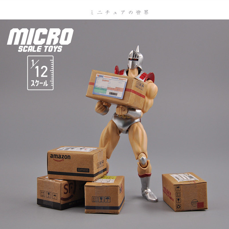 Dollhouse娃娃屋模型 1/12分食玩场景配件 水果纸箱纸盒子模型,淘宝优惠券,粉丝福利购,淘宝优惠卷