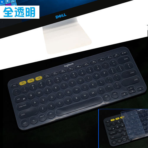 升派Logitech罗技K380 K390键盘保护膜PEBBLE 2 COMBO防尘套罩 - 图3