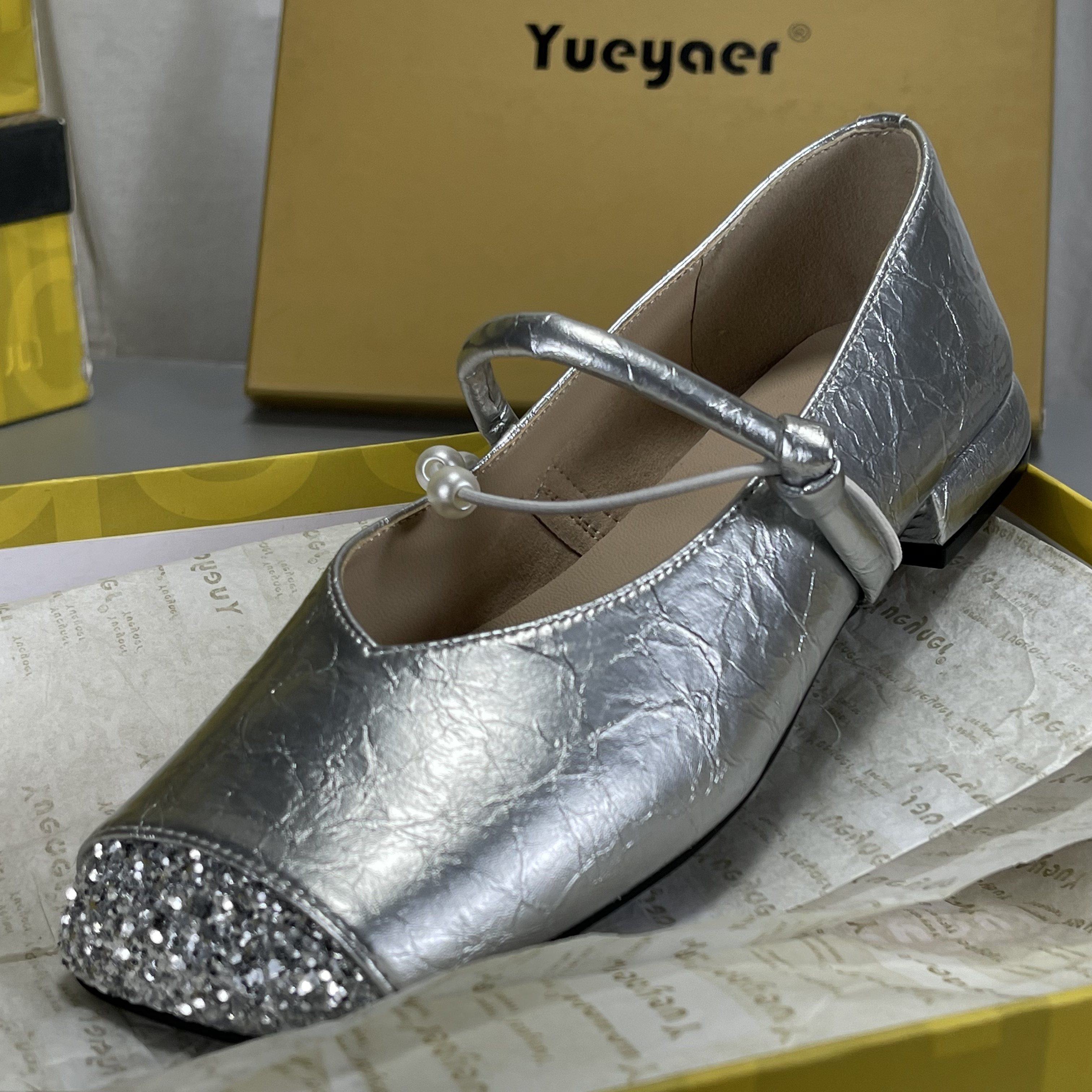 月芽儿撤柜断码真皮女鞋小香风玛丽珍鞋春浅口显瘦舒适平底单鞋女,淘宝优惠券,粉丝福利购,淘宝优惠卷