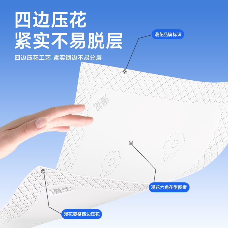 漫花抽纸24大包加厚整箱家用实惠装面巾纸原木四边压花清洁卫生纸,淘宝优惠券,粉丝福利购,淘宝优惠卷