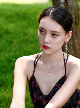 星光左手水晶项链彩色简约气质