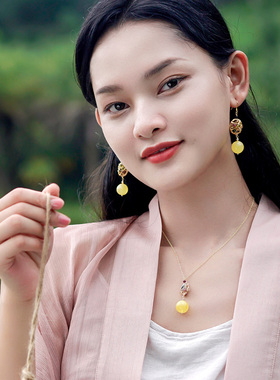 复古项链忆奴娇纯银女