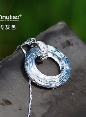 忆奴娇夏末纯银饰品女水晶韩国