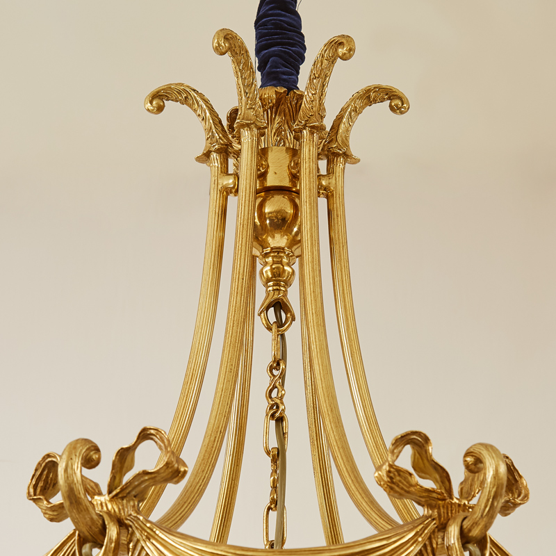 法式餐厅吊灯欧式奢华复古别墅卧室玄关走廊过道灯饰全铜水晶吊灯 - 图2