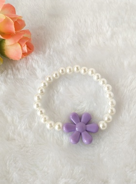 仿珍珠幼儿园舞蹈手链9.9包邮