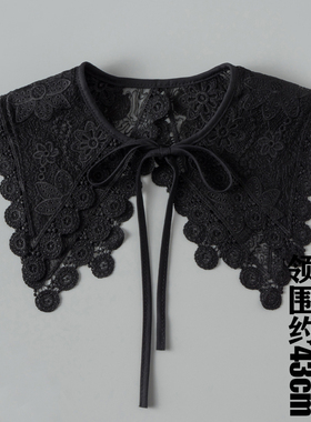 亲子假领子女百搭蕾丝领夏季外搭