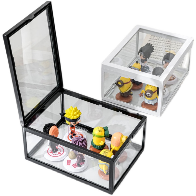 Transparent glass Bubble Mart doll display blind box
