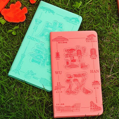 武汉旅游盖章本旅行打卡纪念本文创集章小本子空白收集册随身携带 - 图0
