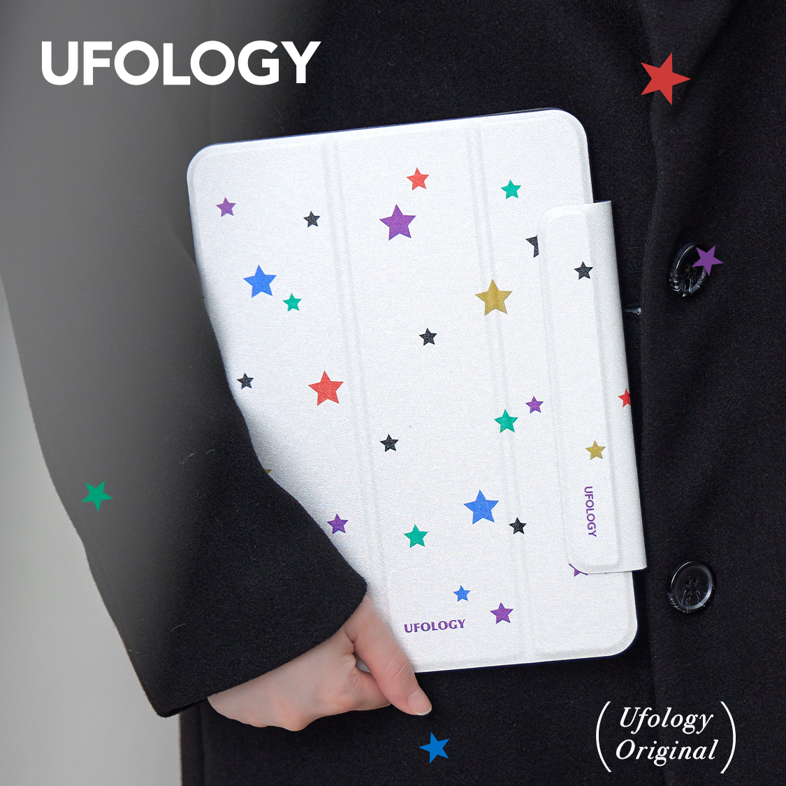 Ufology原创ipadair4/5保护套2020壳2021双面磁吸平板壳mini6星星 - 图0