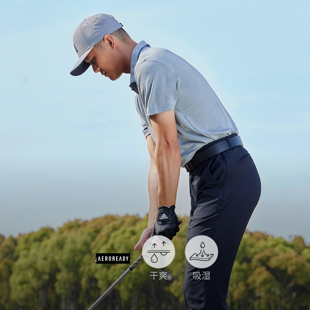 速干舒适高尔夫运动短袖POLO衫男装夏季adidas阿迪达斯官方IA5450 - 图0