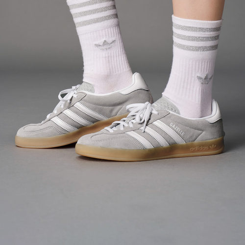 明星同款 T头鞋 GAZELLE INDOOR板鞋德训鞋adidas阿迪达斯三叶草 - 图1