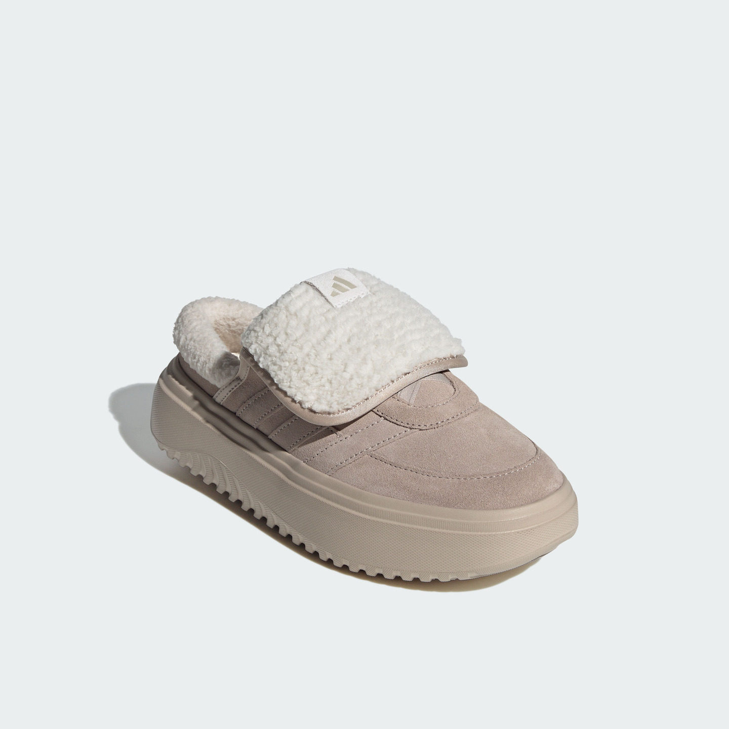 GRAND COURT MULE厚底休闲加绒保暖棉鞋穆勒鞋女子adidas阿迪达斯,淘宝优惠券,粉丝福利购,淘宝优惠卷