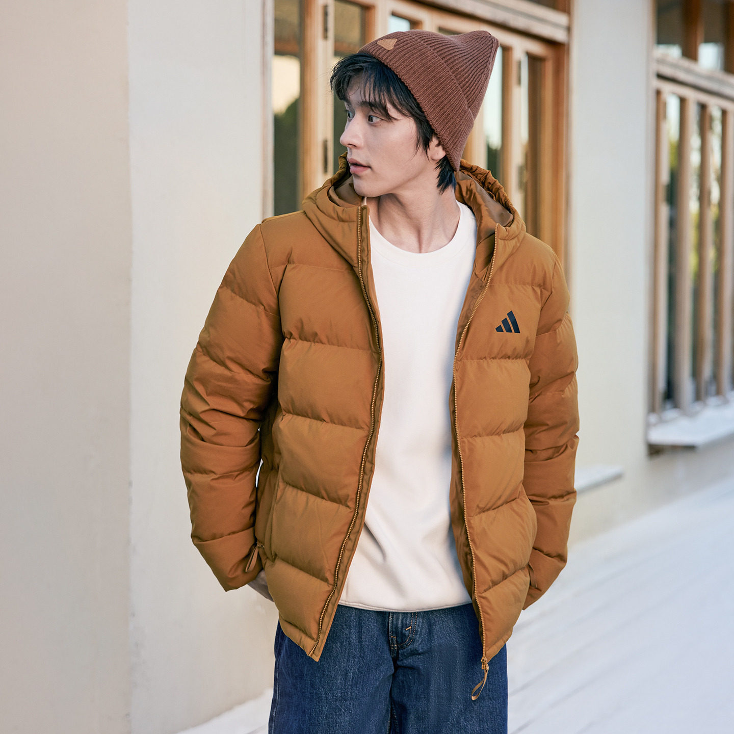 600蓬休闲保暖鸭绒连帽羽绒服男装秋冬adidas阿迪达斯轻运动,淘宝优惠券,粉丝福利购,淘宝优惠卷