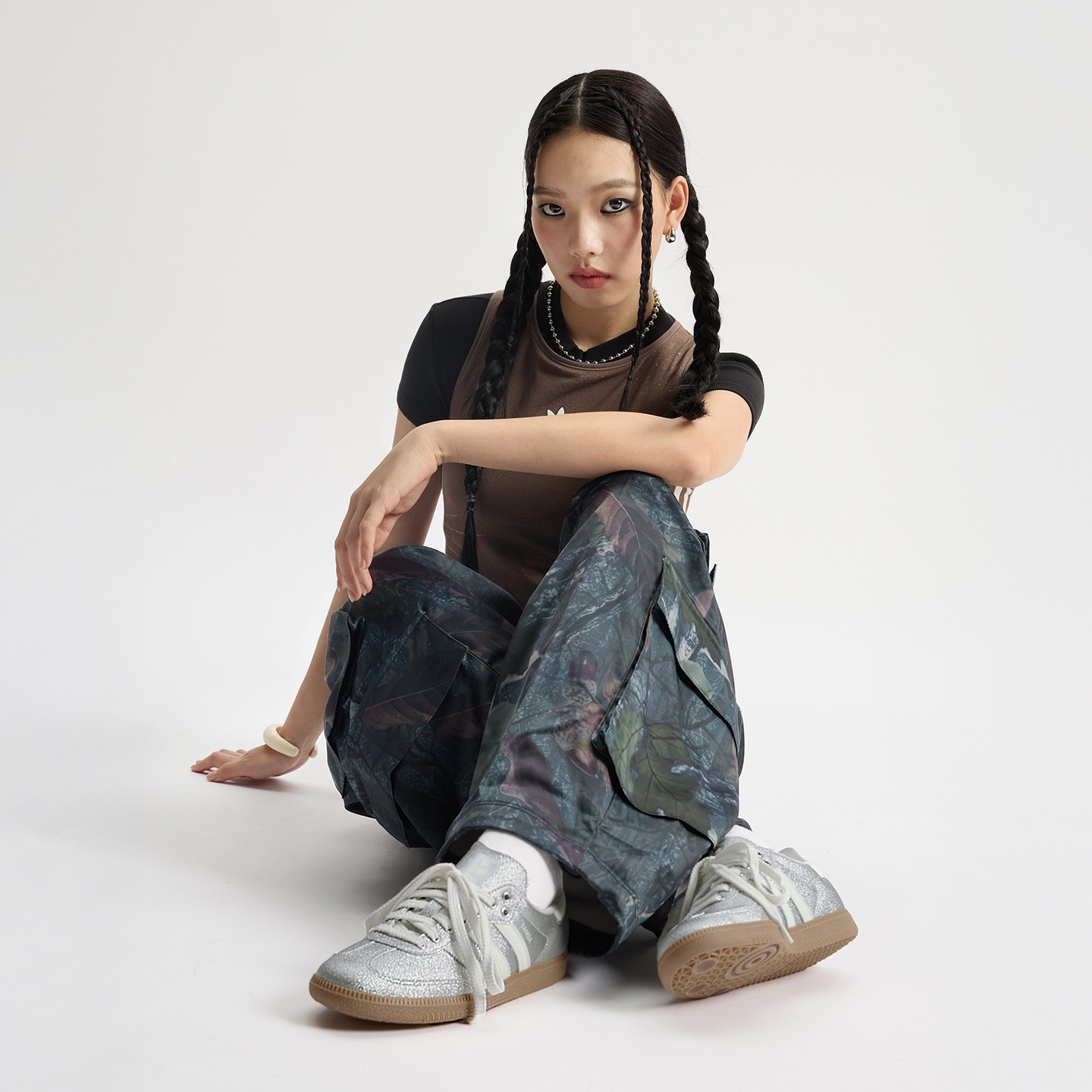 「T头鞋」SAMBA OG W经典复古板鞋德训鞋女adidas阿迪达斯三叶草 - 图2