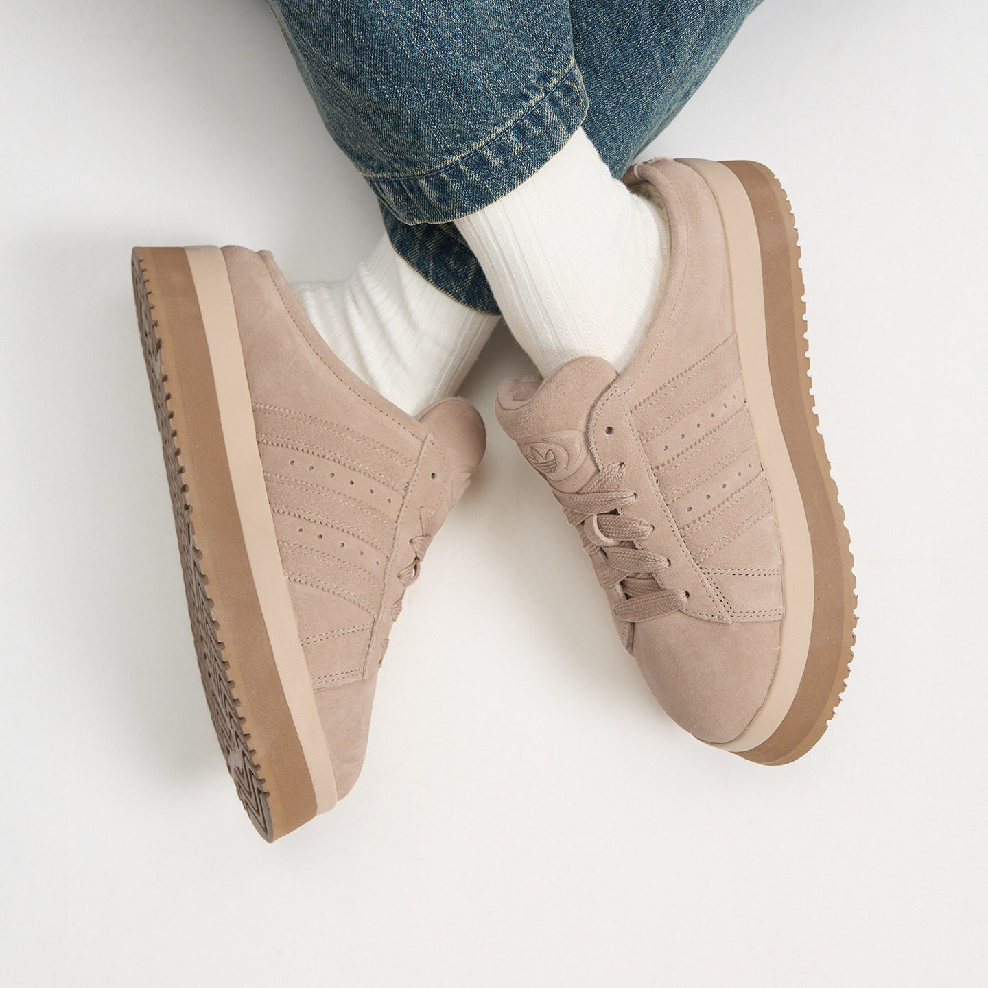 面包鞋CAMPUS 00s加绒厚底拖鞋半拖休闲鞋女adidas阿迪达斯三叶草,淘宝优惠券,粉丝福利购,淘宝优惠卷